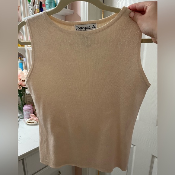Vintage Joseph A Silk Metallic Top - Picture 4 of 5